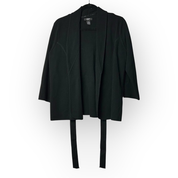 Alfani Petite Black Tie Up Blazer Sweater P/L - Picture 1 of 5